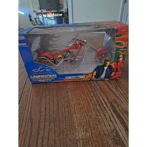 Vintage 2004 American Choppers Discovery Joy Ride Die Cast Fire Motorcycle 1:10